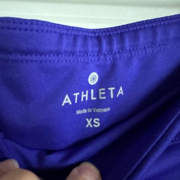 Athleta Leggings capri length blue sheer details - Picture 6 of 10